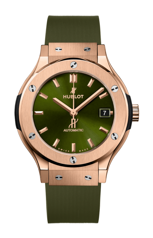 Accedi alla scheda di Hublot CLASSIC FUSION KING GOLD GREEN 38 MM - 565.OX.8980.RX