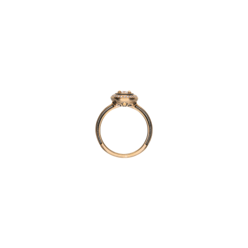 Accedi alla scheda di Bartorelli Italian Jewels ANELLO IN ORO ROSA SATINATO CON DIAMANTI E ONICE - VR27753DEBKP