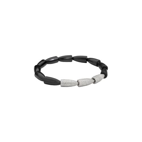 Accedi alla scheda di Vhernier COLLANA CALLA IN ORO BIANCO, DIAMANTI ED EBANO - PG0648CL351