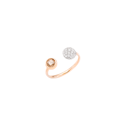 Accedi alla scheda di Pomellato ANELLO SABBIA IN ORO ROSA CON DIAMANTE BROWN E PAV&Eacute; DI DIAMANTI BIANCHI - PAC3050O7WHRDB0BR - PAC3050O7WHRDB0BR