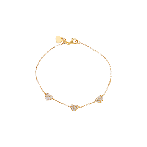 Accedi al prodotto correlato Bartorelli Italian Jewels BRACCIALE IN ORO ROSA CON CUORI PAV&Eacute; DI DIAMANTI - 248431