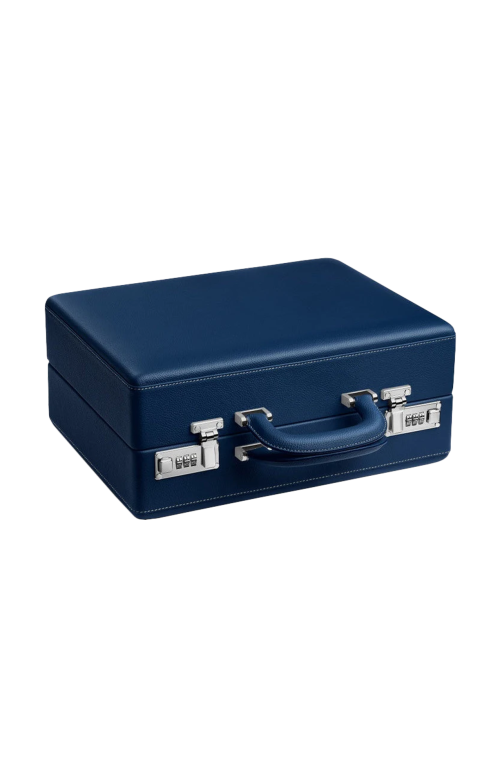 Accedi al prodotto correlato Scatola Del Tempo VALIGETTA LA SCATOLA DEL TEMPO 16 PELLE BLU/OFF-WHITE PANAMA MINUTERIA PALLADIO