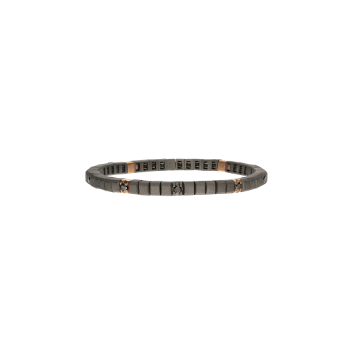 Accedi alla scheda di Mano | J . BRACCIALE TENNIS  LOOP IN TITANIO, ORO ROSSO 18 KT E DIAMANTI BLACK - TENBRT11B4RGBR5PT - TENBRT11B4RGBR5PT