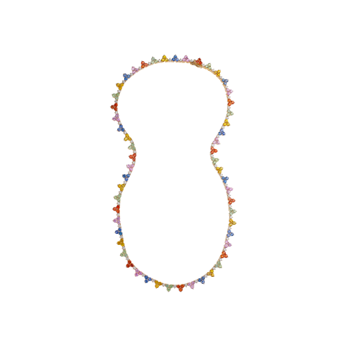 Accedi alla scheda di Bartorelli Italian Jewels GIROCOLLO IN ORO ROSA CON ZAFFIRI MULTICOLOR E DIAMANTI - 1GA1480460/8