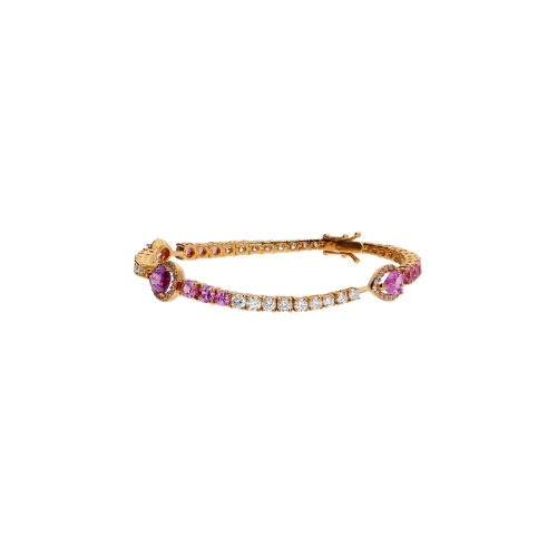 Accedi al prodotto correlato Bartorelli Italian Jewels BRACCIALE TENNIS IN ORO ROSA CON ZAFFIRI ROSA E DIAMANTI - 1PU1790020/4