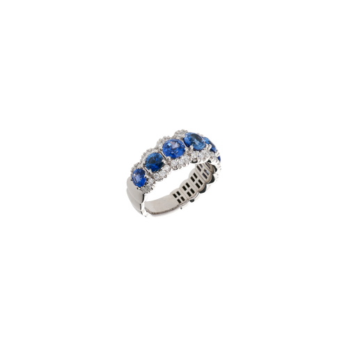 Accedi alla scheda di Bartorelli Italian Jewels ANELLO IN ORO BIANCO CON DIAMANTI E ZAFFIRI BLU - 1AN1480772/5
