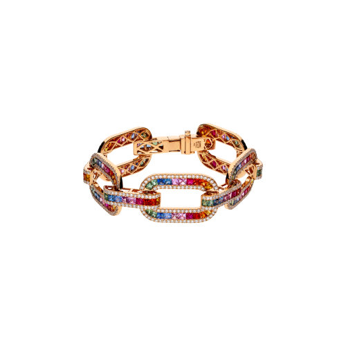Accedi al prodotto correlato Bartorelli Italian Jewels BRACCIALE IN ORO ROSA CON DIAMANTI BIANCHI E ZAFFIRI MULTICOLOR - KB1155/MS