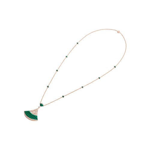 Accedi alla scheda di Bulgari COLLANA DIVAS' DREAM IN ORO ROSA CON MALACHITE E PAV&Eacute; DI DIAMANTI - CL859101 - CL859101