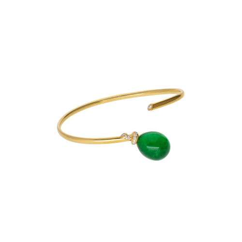 Accedi alla scheda di Vhernier BRACCIALE PALLONCINO MINI IN ORO GIALLO CON DIAMANTI, GIADA E CRISTALLO DI ROCCA - 000786BR427