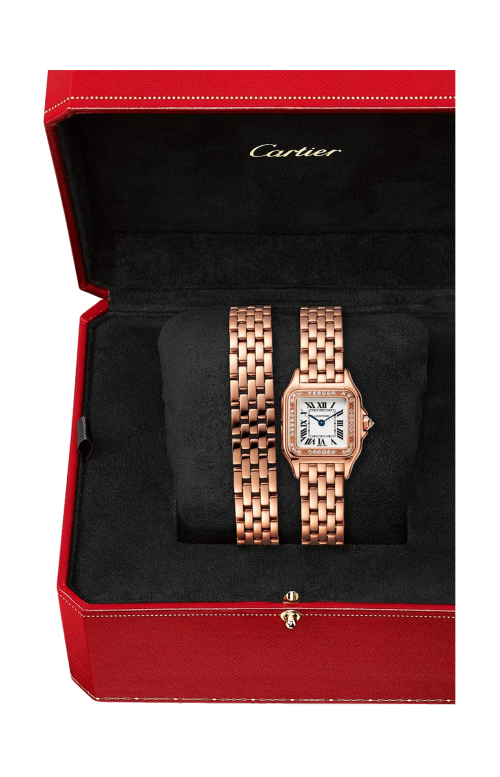 Accedi alla scheda di Cartier PANTH&Egrave;RE DE CARTIER MODELLO PICCOLO, ORO ROSA, DIAMANTI, QUARZO - WJPN0069