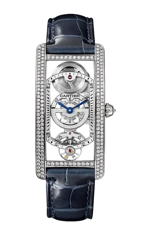 Accedi alla scheda di Cartier TANK CINTR&Eacute;E, PLATINO, DIAMANTI, SCHELETRATO, MANUALE - HPI01123