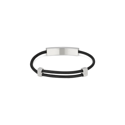 Accedi alla scheda di Gucci BRACCIALE GUCCI TAG IN ARGENTO E CORDONE - YBA774464001
