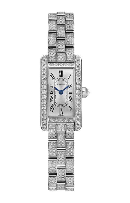 Accedi alla scheda di Cartier TANK AM&Eacute;RICAINE, MODELLO MINI, ORO BIANCO, DIAMANTI, QUARZO - WJTA0060