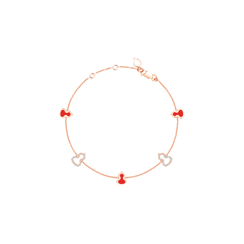 Accedi alla scheda di Qeelin BRACCIALE SATOIR IN ORO ROSA CON DIAMANTI E SMALTO - WUB07ANRGRE