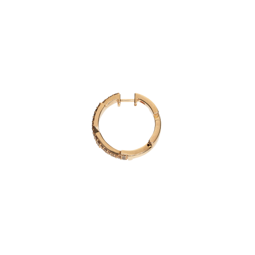 Accedi alla scheda di Bartorelli Italian Jewels ORECCHINI CERCHIO IN ORO ROSA PAV&Eacute; DI DIAMANTI BROWN - VE29492DBP