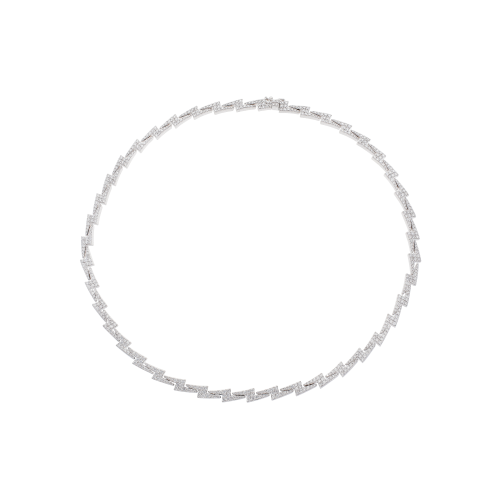 Accedi alla scheda di Bartorelli Italian Jewels GIROCOLLO IN ORO BIANCO E FULL PAVE' DI DIAMANTI BIANCHI - VN29494DW