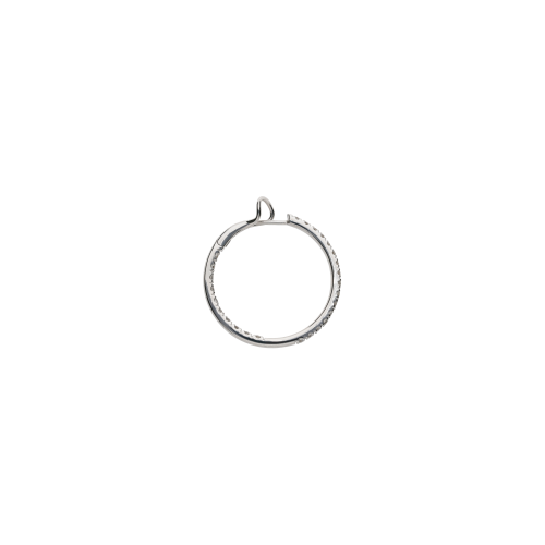 Accedi al prodotto correlato Bartorelli Italian Jewels ORECCHINI A  CERCHIO IN ORO BIANCO FULL PAV&Eacute; DI DIAMANTI - 117-OR843-4