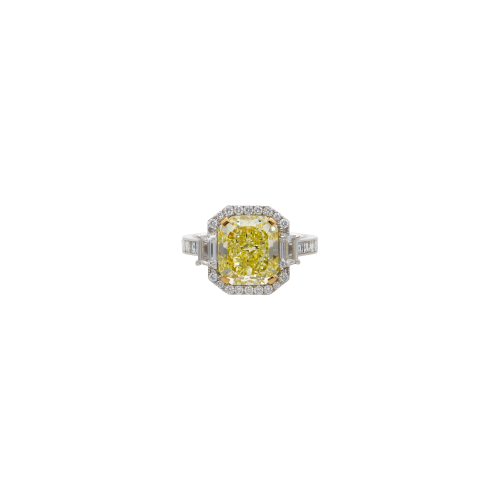 Accedi alla scheda di Bartorelli Italian Jewels ANELLO IN ORO BIANCO CON DIAMANTE FANCY YELLOW CERTIFICATO GIA ORIGINALE E DIAMANTI BIANCHI - 000-5383NS