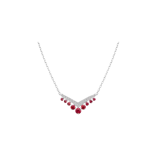 Accedi al prodotto correlato Chaumet PENDENTE JOS&Eacute;PHINE AIGRETTE IN ORO BIANCO, RUBINI E DIAMANTI - 085531