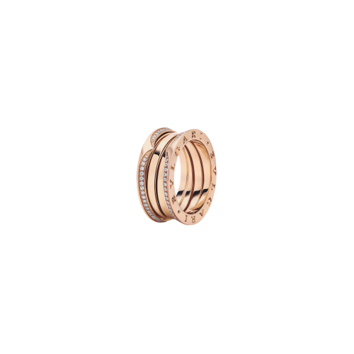 Accedi al prodotto correlato Bulgari ANELLO B.ZERO1 A TRE FASCE IN ORO ROSA CON PAV&Eacute; DI DIAMANTI - AN859441