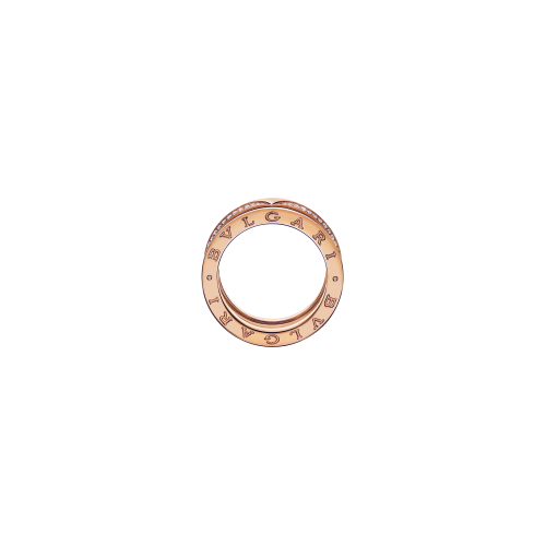 Accedi al prodotto correlato Bulgari ANELLO B.ZERO1 A TRE FASCE IN ORO ROSA CON PAV&Eacute; DI DIAMANTI - AN859441