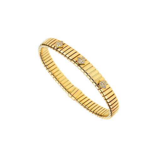 Accedi al prodotto correlato Bulgari BRACCIALE BVLGARI TUBOGAS IN ORO GIALLO E DIAMANTI - BR860071
