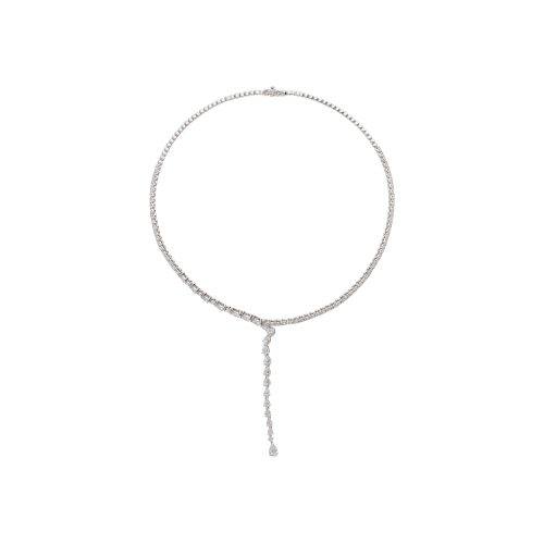 Accedi al prodotto correlato Bartorelli Italian Jewels COLLANA GIROCOLLO RIGIDA IN ORO BIANCO E DIAMANTI CON UNA FILA DI DIAMANTI PENDENTI - 171-2167MOD