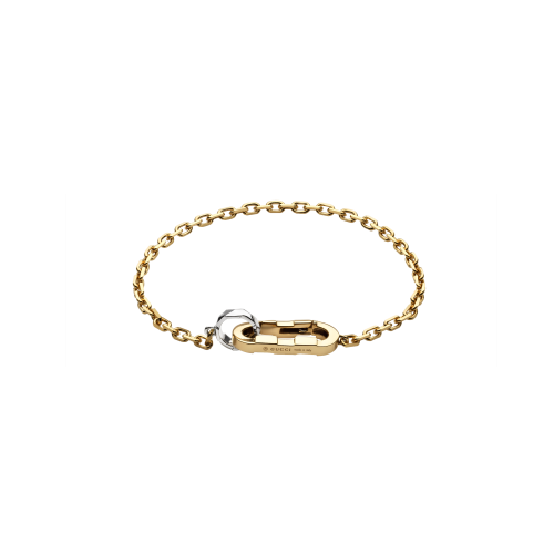 Accedi al prodotto correlato Gucci BRACCIALE CATENA GUCCI LINK TO LOVE IN ORO GIALLO E ORO BIANCO - YBA786693001