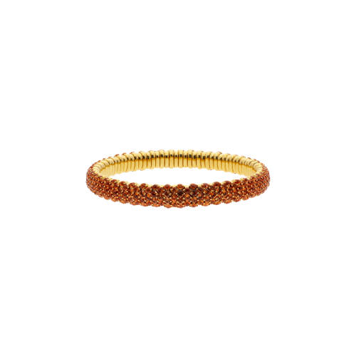 Accedi al prodotto correlato Bartorelli Italian Jewels BRACCIALE ELASTICO IN ORO ROSA CON PAV&Eacute; DI ZAFFIRI ORANGE - 285-3040