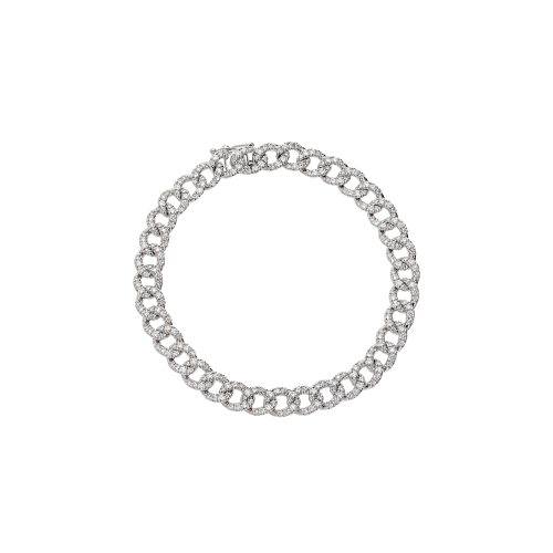 Accedi alla scheda di Bartorelli Italian Jewels BRACCIALE GROUMETTE IN ORO BIANCO FULL PAV&Eacute; DI DIAMANTI - 234-5631