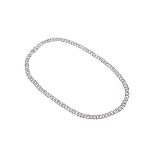 Accedi al prodotto correlato Bartorelli Italian Jewels COLLANA GROUMETTE IN ORO BIANCO FULL PAV&Eacute; DI DIAMANTI - 234-5980-G-46