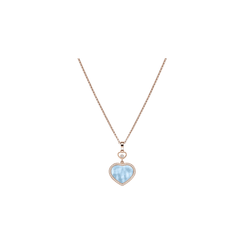 Accedi alla scheda di Chopard CHOPARD - COLLANA HAPPY HEARTS, ORO ROSA ETICO, DIAMANTI, MADREPERLA TURCHESE - 79A074
