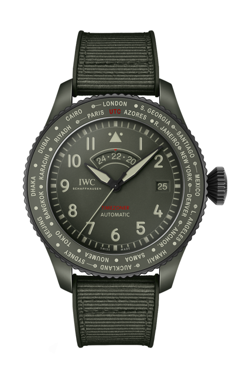 Accedi alla scheda di Iwc Schaffhausen PILOT'S WATCH TIMEZONER TOP GUN WOODLAND - IW395601