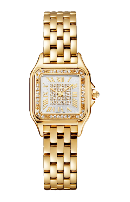 Accedi alla scheda di Cartier PANTH&Egrave;RE DE CARTIER MODELLO PICCOLO, ORO GIALLO, DIAMANTI, QUARZO - WJPN0094