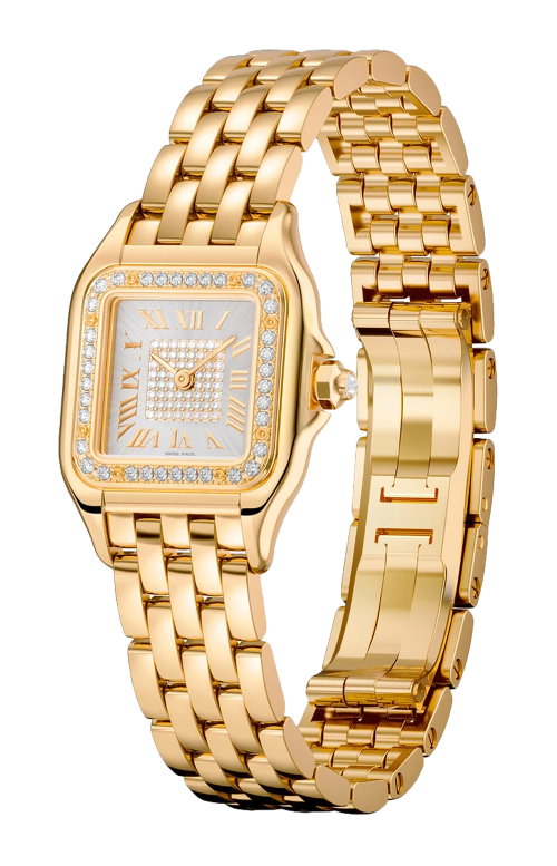 Accedi alla scheda di Cartier PANTH&Egrave;RE DE CARTIER MODELLO PICCOLO, ORO GIALLO, DIAMANTI, QUARZO - WJPN0094