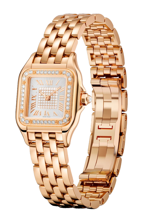 Accedi alla scheda di Cartier PANTH&Egrave;RE DE CARTIER MODELLO PICCOLO, ORO ROSA, DIAMANTI, QUARZO - WJPN0091