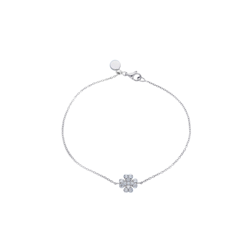 Accedi alla scheda di Bartorelli Italian Jewels BRACCIALE IN ORO BIANCO CON QUADRIFOGLIO IN PAV&Eacute; DI DIAMANTI - 261335