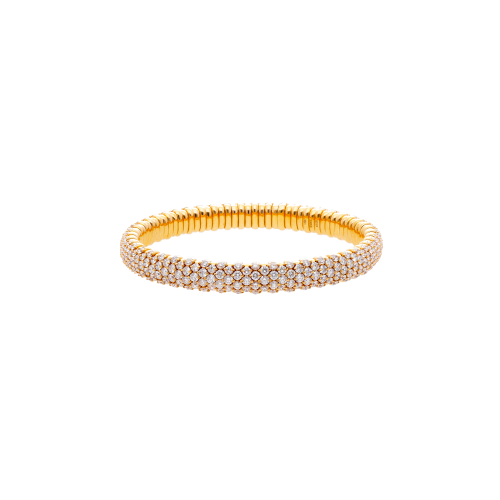 Accedi alla scheda di Bartorelli Italian Jewels BRACCIALE ELASTICO IN ORO ROSA CON PAV&Eacute; DI DIAMANTI BIANCHI - 285-3040