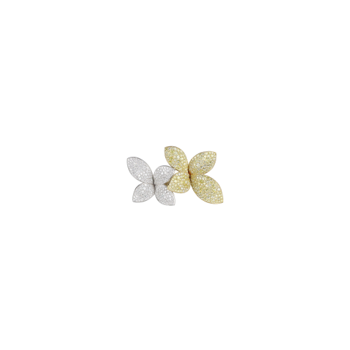 Accedi alla scheda di Pasquale Bruni ANELLO GIARDINI SEGRETI AURA IN ORO BIANCO E GIALLO CON DIAMANTI BIANCHI E GIALLI - 16604BG