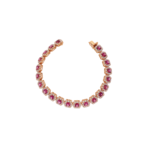 Accedi alla scheda di Bartorelli Italian Jewels BRACCIALE ROSETTE IN ORO ROSA CON DIAMANTI E RODOLITE - 1PU0032279/1
