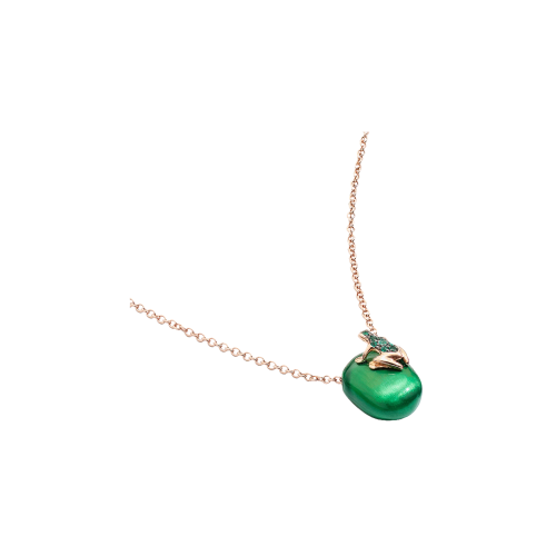 Accedi alla scheda di Dada Arrigoni COLLANA HAPPY FROG METAL IN ORO ROSA E SMERALDI - DHF02CAAVRNSM