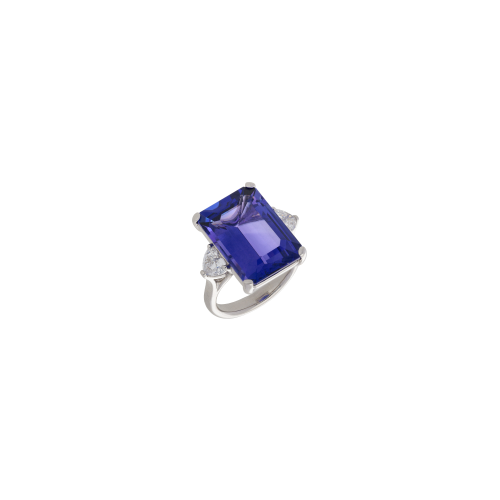 Accedi alla scheda di Bartorelli Italian Jewels ANELLO IN ORO BIANCO CON TANZANITE E DIAMANTI CUORE - 000-5538NS