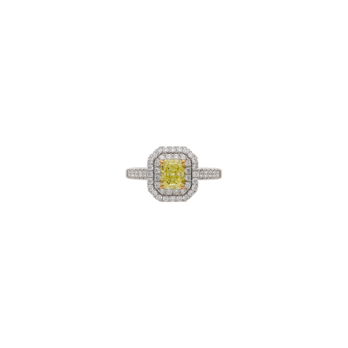 Accedi al prodotto correlato Bartorelli Italian Jewels ANELLO SOLITARIO IN ORO BIANCO CON DIAMANTE FANCY YELLOW E PAV&Eacute; DI DIAMANTI BIANCHI - 234-6830