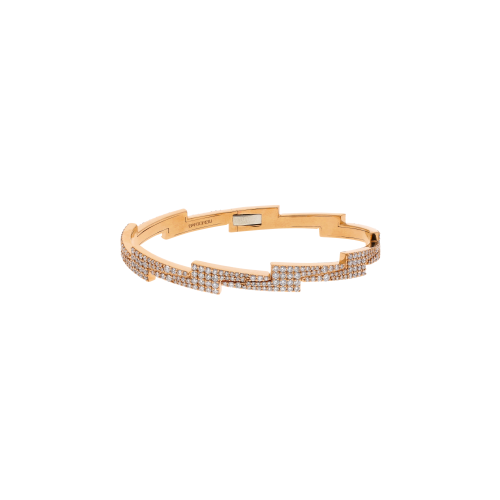 Accedi alla scheda di Bartorelli Italian Jewels BRACCIALE RIGIDO IN ORO ROSA FULL PAVE' DIAMANTI BIANCHI - VB29831DP