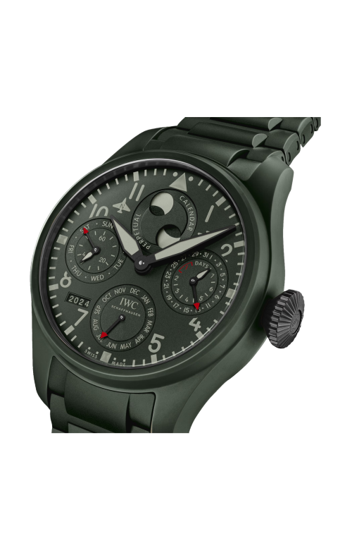 Accedi alla scheda di Iwc Schaffhausen BIG PILOT&rsquo;S WATCH PERPETUAL CALENDAR TOP GUN WOODLAND - IW503101