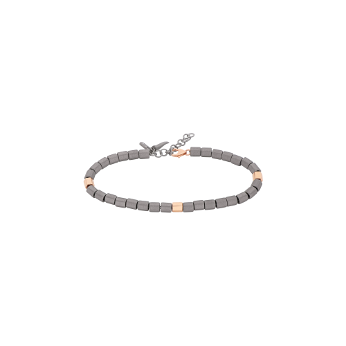 Accedi al prodotto correlato Mano | J . BRACCIALE UOMO CON ESAGONINI IN TITANIO, TRE ESAGONI IN ORO ROSSO 9 KT - CIESBRT3RG