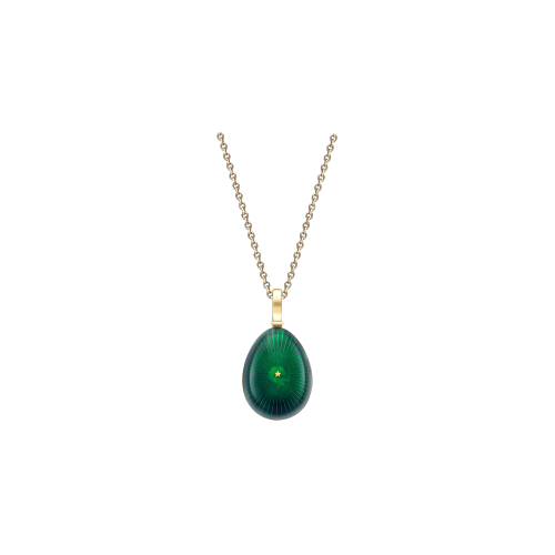 Accedi alla scheda di Faberg&eacute; OVETTO FABERG&Eacute; STARBURST IN ORO GIALLO E SMALTO VERDE CON GUILLOCH&Eacute; A STELLA - 2446FP3822