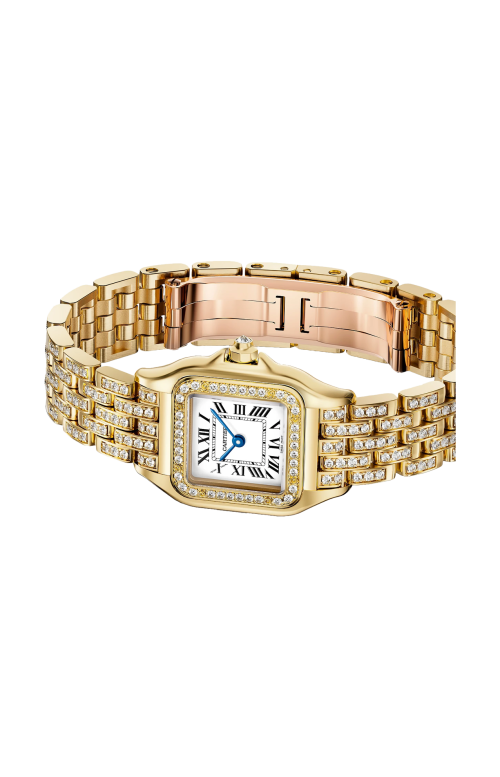 Accedi alla scheda di Cartier PANTH&Egrave;RE DE CARTIER, MODELLO PICCOLO, ORO GIALLO, DIAMANTI, QUARZO - WJPN0059