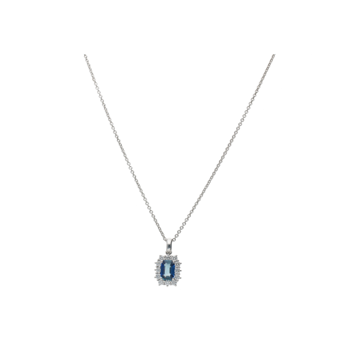 Accedi al prodotto correlato Bartorelli Italian Jewels GIROCOLLO IN ORO BIANCO CON ZAFFIRO BLU E DIAMANTI BIANCHI - 234-C5973-7-5