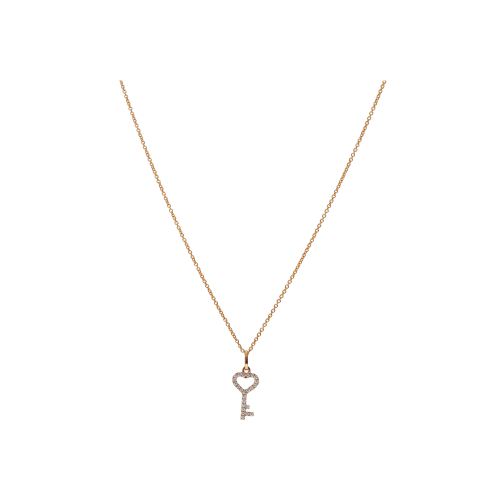 Accedi alla scheda di Bartorelli Italian Jewels COLLANA GIROCOLLO IN ORO ROSA CON PENDENTE CHIAVETTA A CUORE E DIAMANTI - 370-XN2388